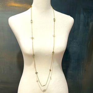 Kendra Scott necklace with iridescence gemstones - like new!